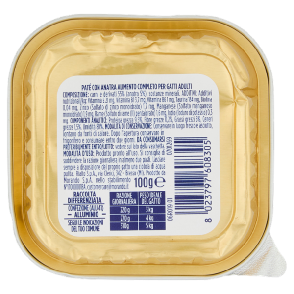 IL GIGANTE Piccoli Grandi Amici Paté con Anatra 100 g