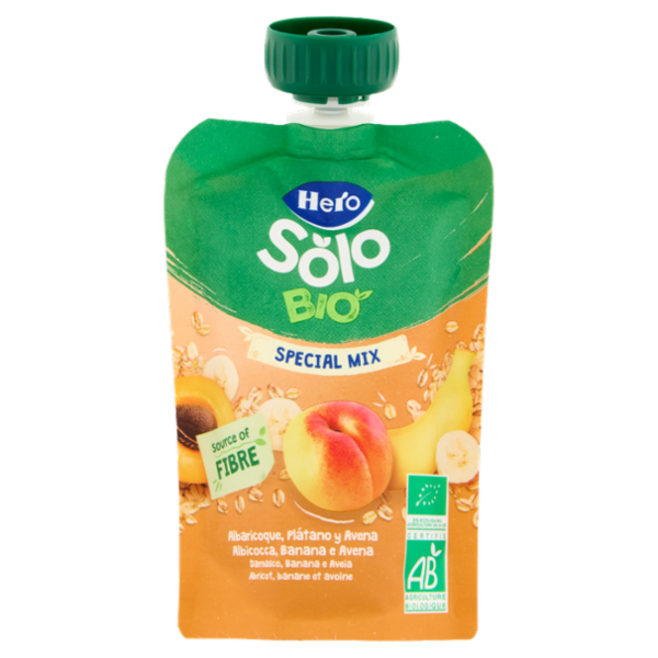 Hero Solo Bio Special Mix Albicocca, Banana e Avena 100 g