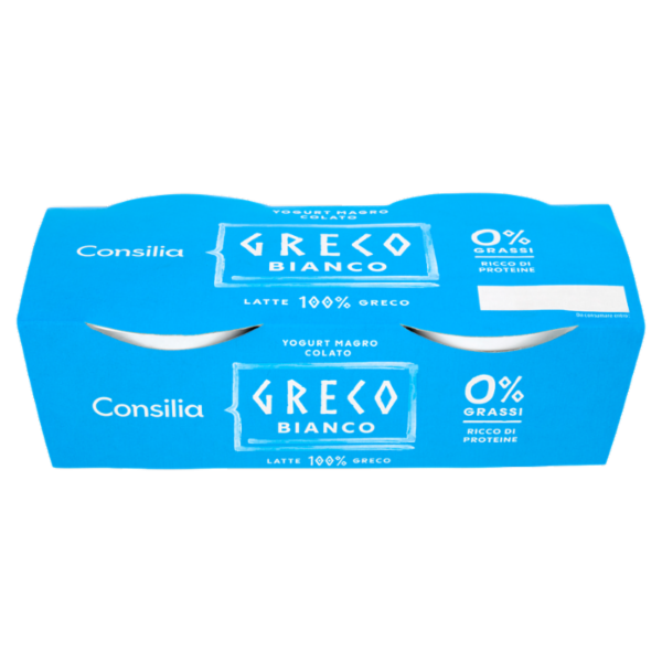 Consilia Yogurt Greco 0% Grassi Bianco 2 x 150 g