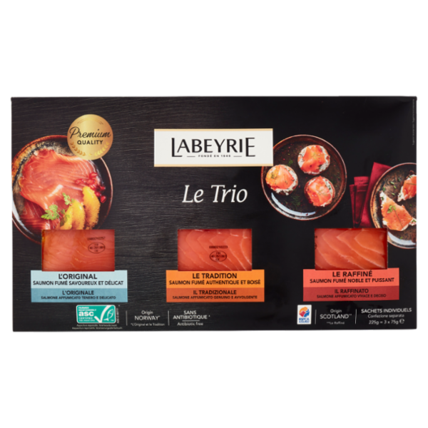 Labeyrie Trio Degustazione con l'Originale - il Tradizione - il Raffinato 3 x 75 g