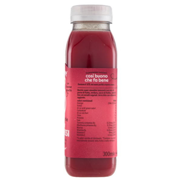 innocent super smoothie Energia* Frutti Rossi Fragola - Ciliegia - Mela - Guaranà 300 ml