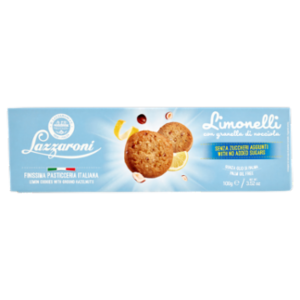 Lazzaroni Senza Zuccheri Aggiunti Limonelli Con Granella Di Nocciola 100 g