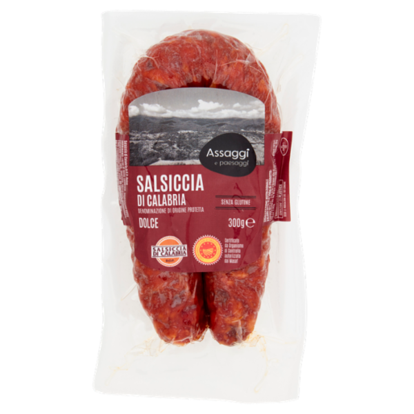 Assaggi e paesaggi Salsiccia di Calabria DOP Dolce 300 g