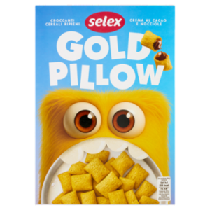 Selex Gold Pillow Cereali Croccanti Ripieni Di Crema Al Cacao e Nocciole 375 g