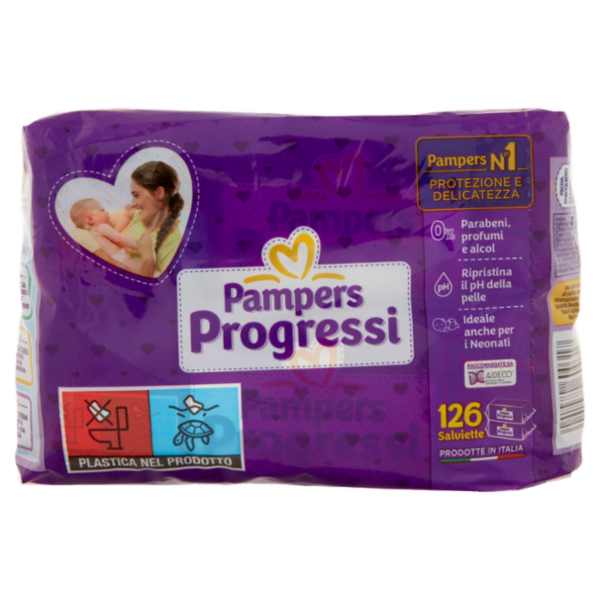 Pampers Progressi Salviette 126 pz
