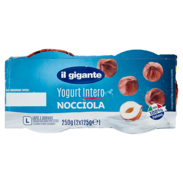 IL GIGANTE Yogurt Intero Nocciola 2 x 125 g