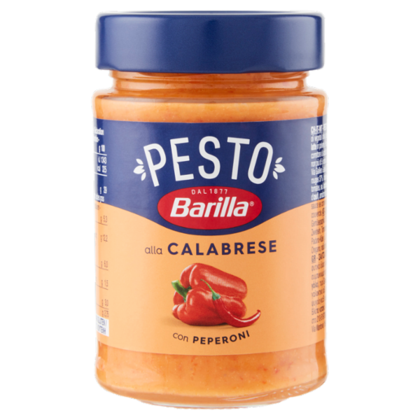 Barilla Pesto Calabrese Peperoni e Peperoncini Condimento e Sugo per Pasta 190 g