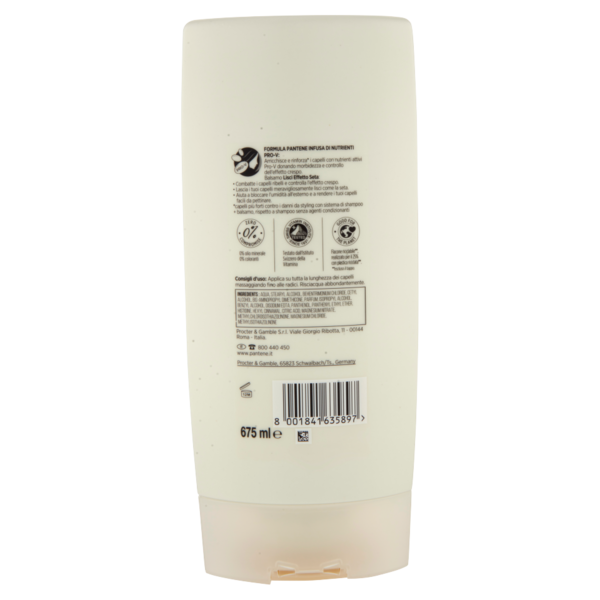 Pantene Balsamo Lisci Effetto Seta 675 ml