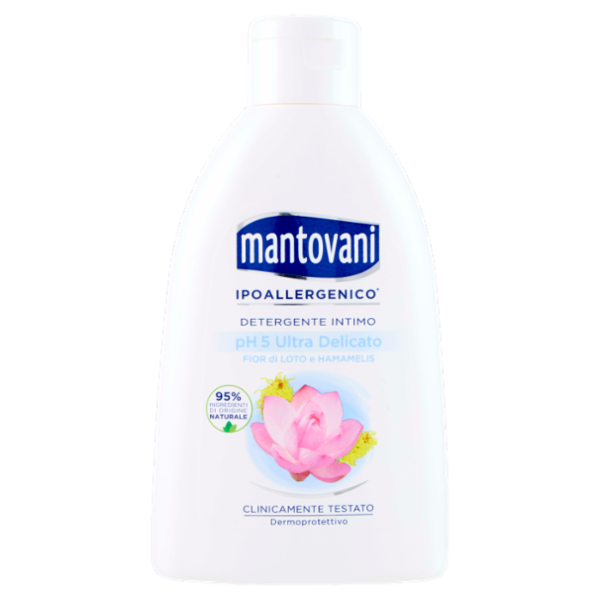 mantovani Detergente Intimo pH 5 Ultra Delicato Fior di Loto e Hamamelis 250 ml