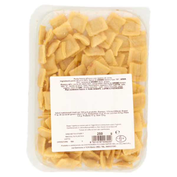 Pasta Piccinini Quadrucci al Vitello 250 g