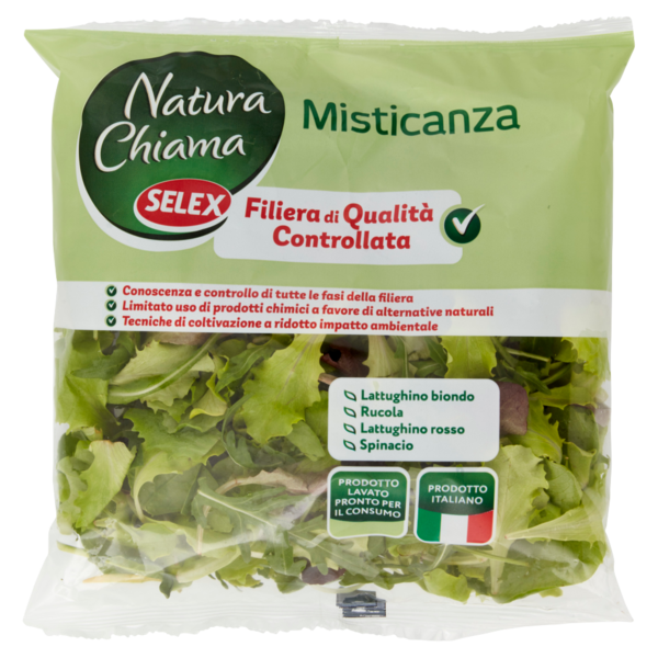 Selex Natura Chiama Misticanza Lavata e Pronta per il Consumo 80 g