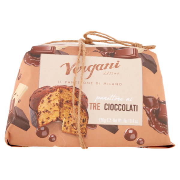 Vergani panettone ai Tre Cioccolati 750 g
