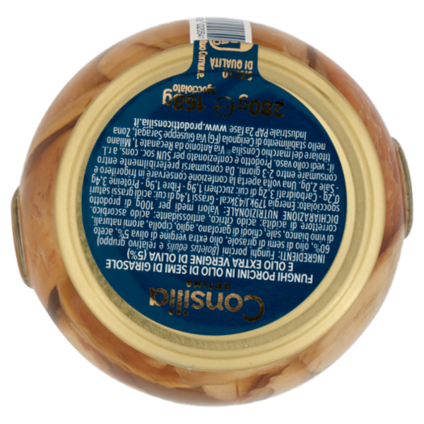 Consilia Optima Funghi Porcini in Olio di Semi di Girasole 280 g