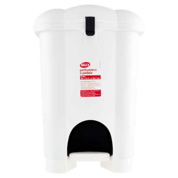 Selex Pattumiera a Pedale Panna 6 L