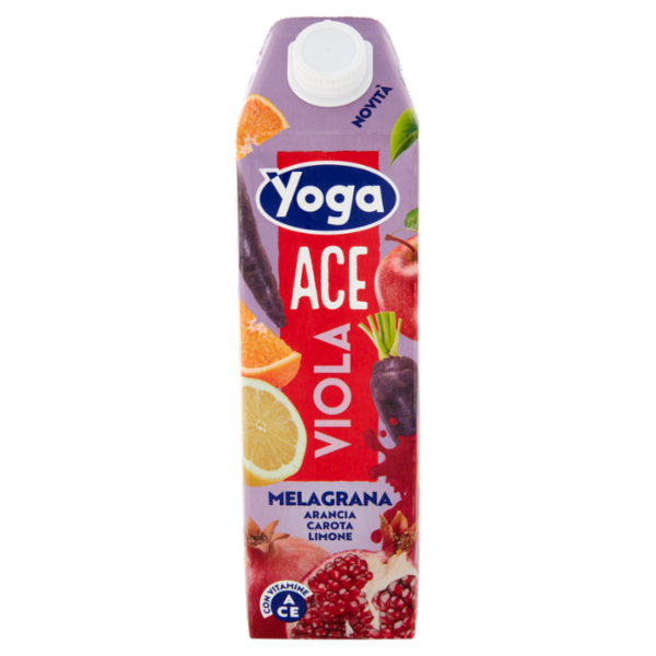 Yoga ACE Viola Melagrana Arancia Carota Limone con Vitamine 1000 ml