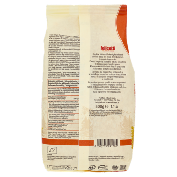 Felicetti Originale Fusilli di Grano Khorasan Kamut 500 g