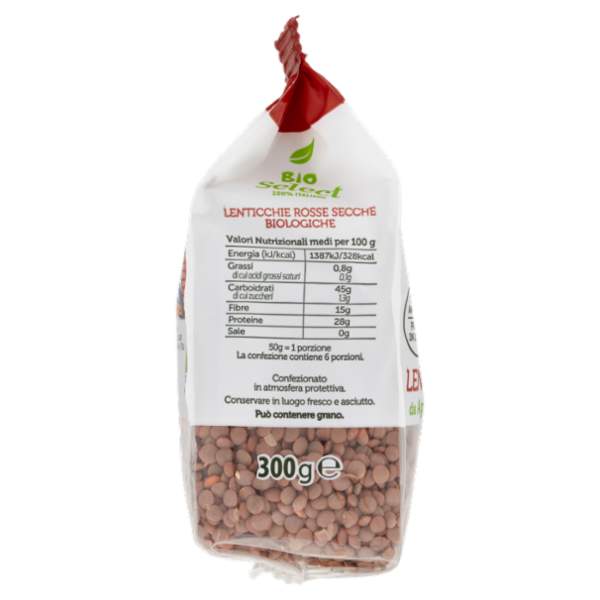 Select Bio Lenticchie Rosse 300 g