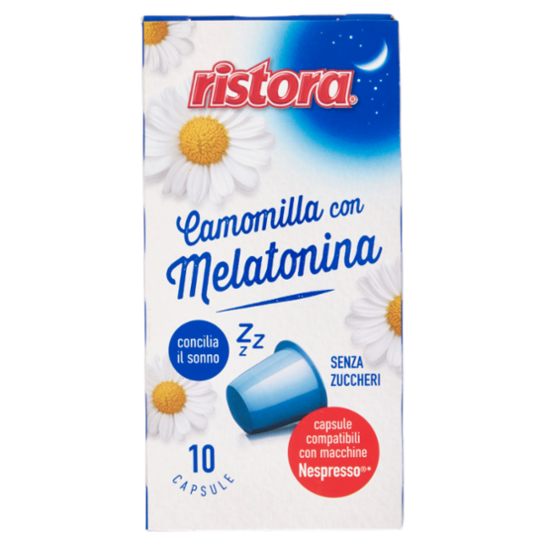 ristora Camomilla con Melatonina capsule compatibili con macchine Nespresso* 10 x 4 g