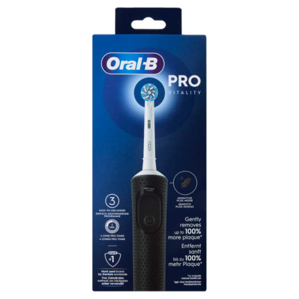 Oral-B Spazzolino Elettrico Denti Ricaricabile Pro Vitality Nero