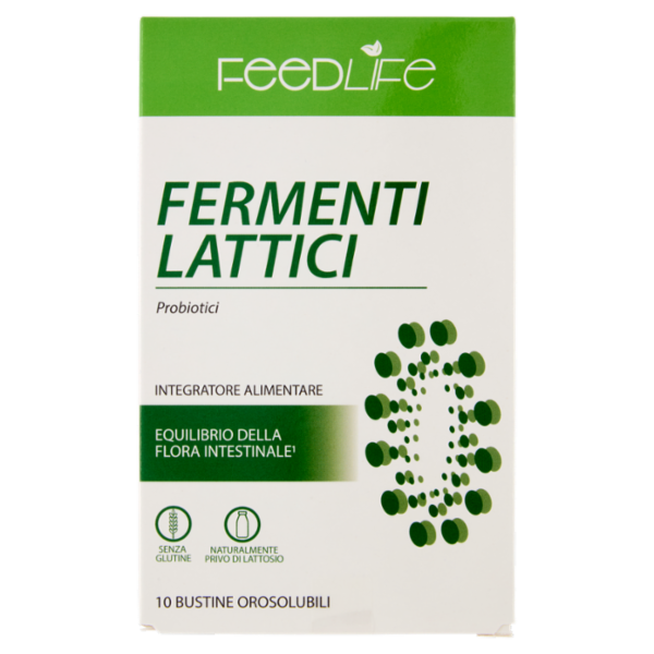 FeedLife Fermenti Lattici Probiotici Bustine Orosolubili 10 x 1,2 g