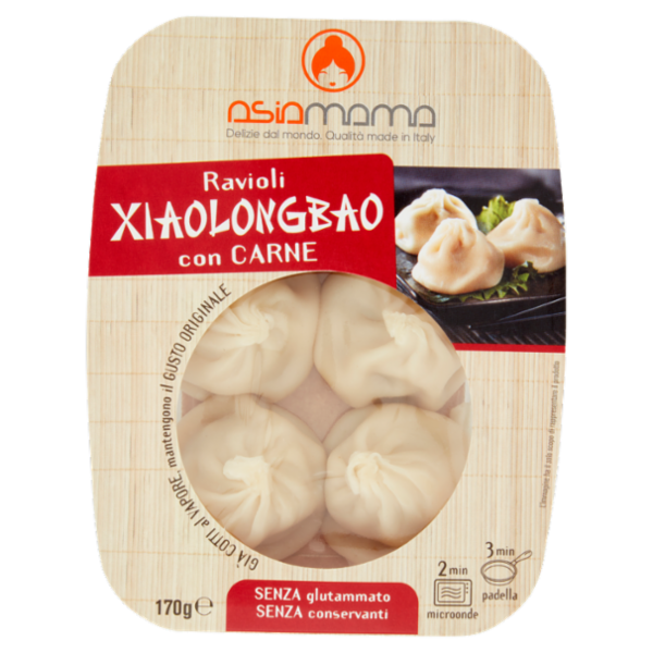 asia mama Ravioli Xiaolongbao con Carne 170 g