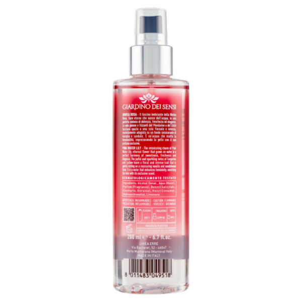 Giardino dei Sensi Acqua Corpo Profumata Ninfea Rosa 200 ml