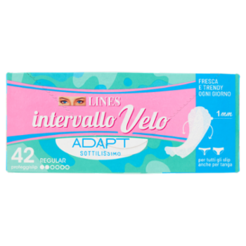 Lines Intervallo Velo Adapt Proteggislip Regular 42 Pz