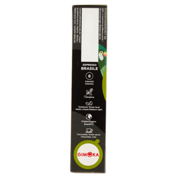 Gimoka Espresso Brasile 100% Arabica Compatibile Nespresso* 10 Capsule 55 g