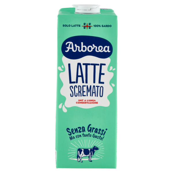 Arborea Latte Scremato UHT a Lunga Conservazione Senza Grassi 1000 ml