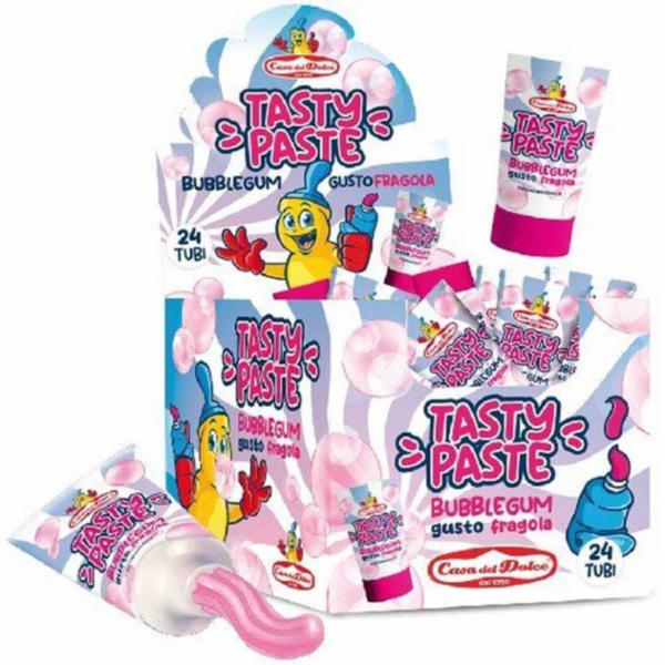 CARAMELLE TUBO BUBBLEGUM DENTIFRICIO CASA DEL DOLCE GR.45