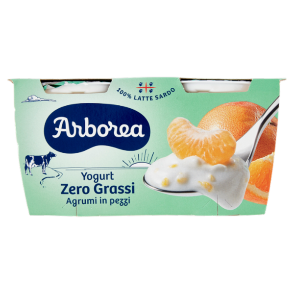 Arborea Yogurt Zero Grassi Agrumi in pezzi 2 x 125 g