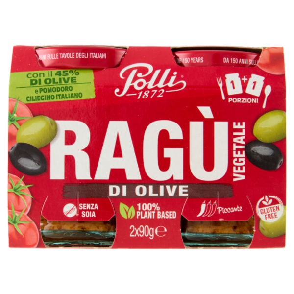 Polli Ragù Vegetale di Olive 2 x 90 g