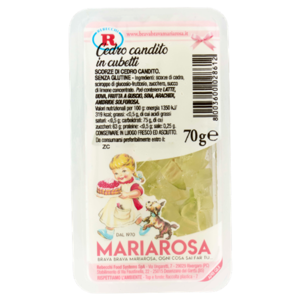 Mariarosa Cedro candito in cubetti 70 g