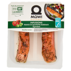 Mowi Gourmet Infusions Tranci Di Salmone Marinati Mediterraneo 2 x 110 g