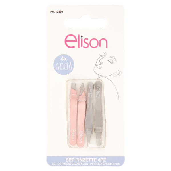 4 PINZETTE Set Pinzette 4 pz