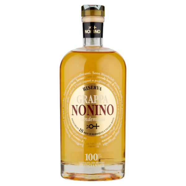 Grappa Nonino Vendemmia Riserva Invecchiata 18 Mesi in Barriques e Piccole Botti 500 ml