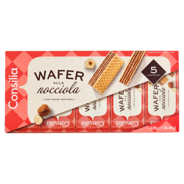 Consilia Wafer alla Nocciola 5x45 g