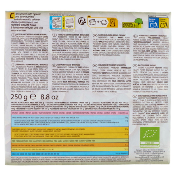GrissinBon leFrescheBiscottate Integrali Bio 250 g