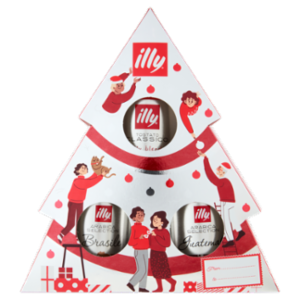 Illy Albero Natale Tostato Classico, Arabica Selection Brasile, Arabica Selection Guatemala 3 x 125g