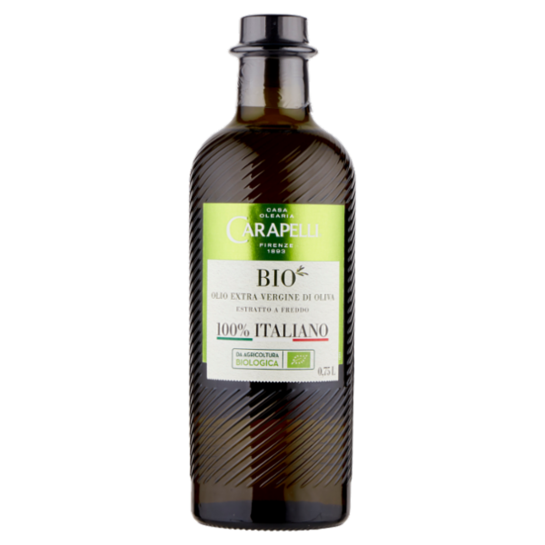 Carapelli Bio Olio Extra Vergine di Oliva 100% Italiano 0,75 L