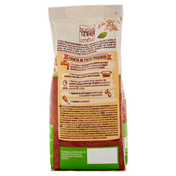 Nuova Terra voglio Riscoprire Grano Saraceno Bio 300 g