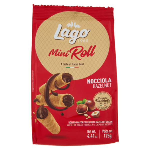 Lago Mini Roll Nocciola 125 g