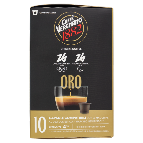 Caffè Vergnano 1882 Oro Capsule Compatibili Nespresso* 10 x 5 g