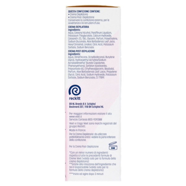 Veet Pure Kit Completo Depilazione Viso, Crema Depilatoria e Crema Post Epilazione, 2x 50 ml