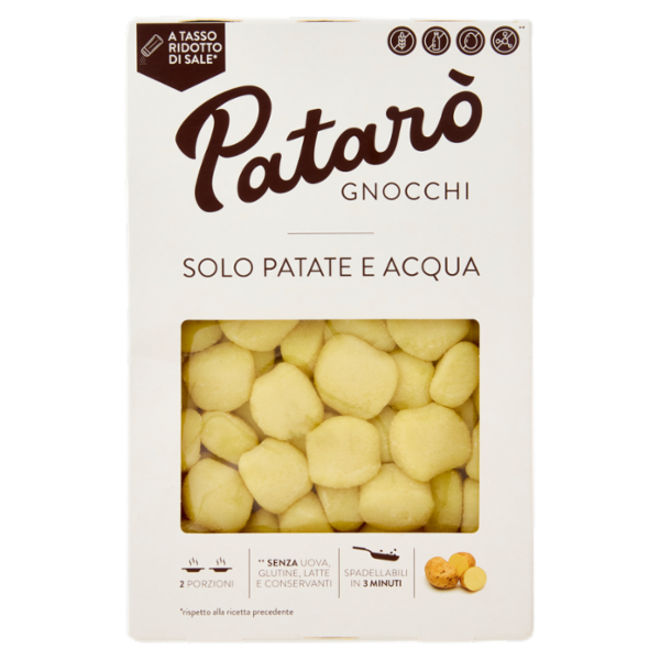 Patarò Gnocchi Solo Patate e Acqua 400 g