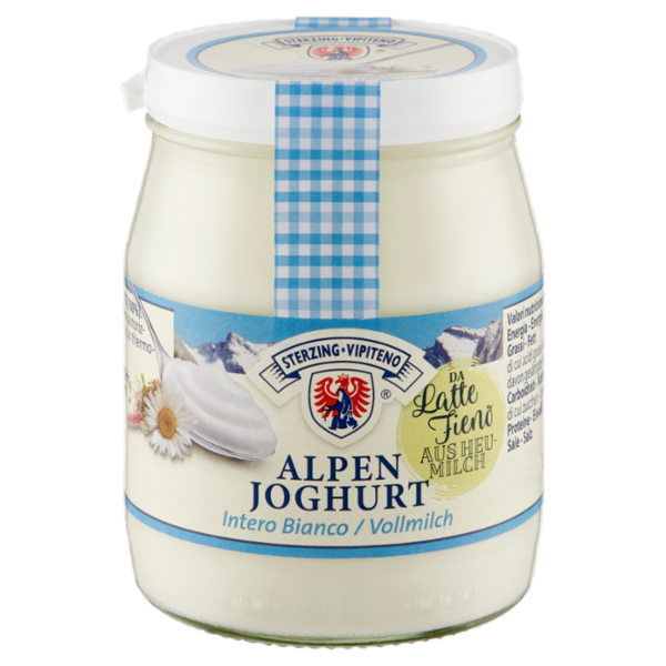 Sterzing Vipiteno Alpenjoghurt Intero Bianco da Latte Fieno 150 g