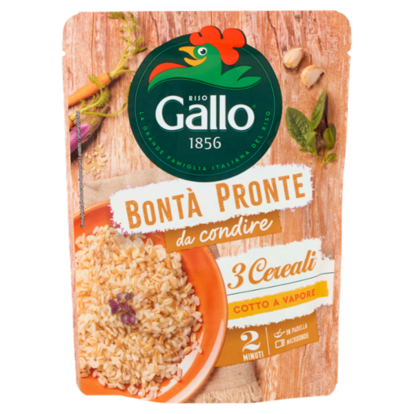 Riso Gallo Bontà Pronte da condire 3 Cereali 250 g