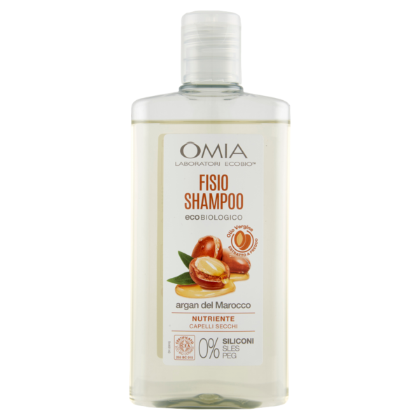 Omia Laboratori Ecobio Fisio Shampoo ecobiologico argan del Marocco Nutriente 200 ml