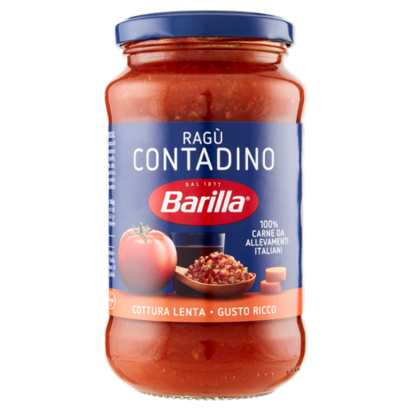 Barilla Sugo Ragù Contadino vino rosso Condimento per Pasta 400g