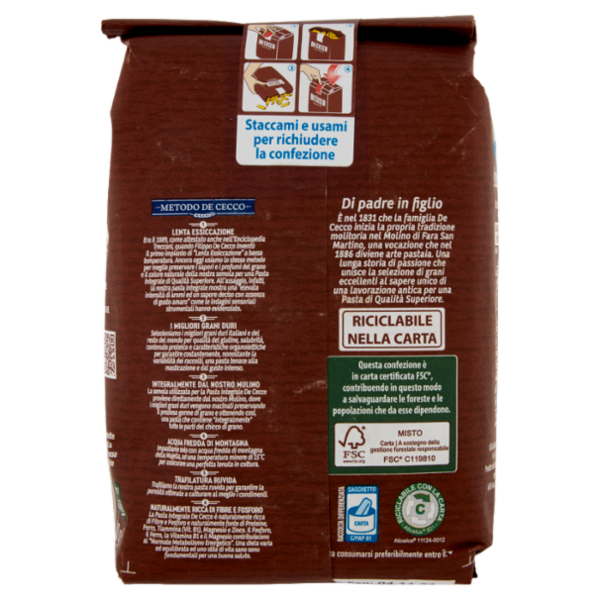 De Cecco Integrale Orecchiette n° 91 500 g